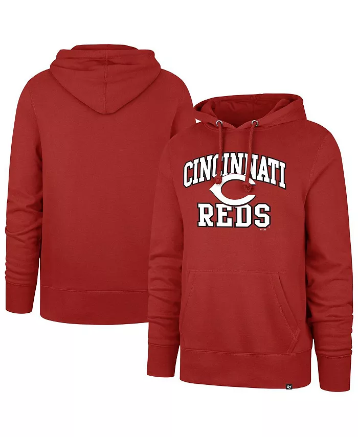 

Мужская красная толстовка с капюшоном Cincinnati Reds Velocity Headline Pullover Hoodie '47 Brand
