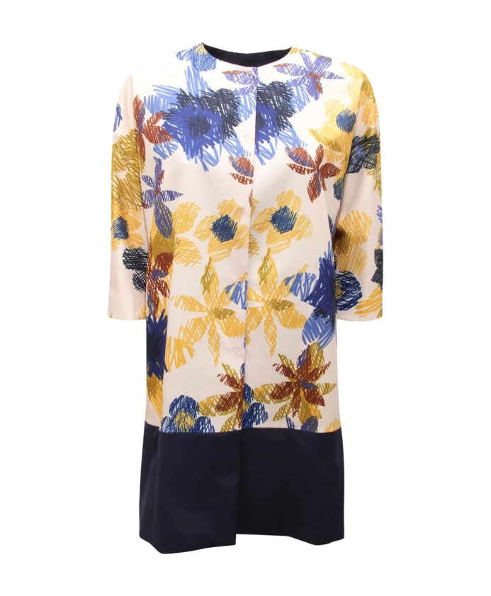 

Шерстяная куртка в итальянском стиле, длиной 3/4 Hanita, мультиколор