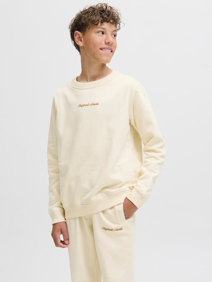 JACK & JONES Junior Толстовка цвета "античный белый" — фото 2