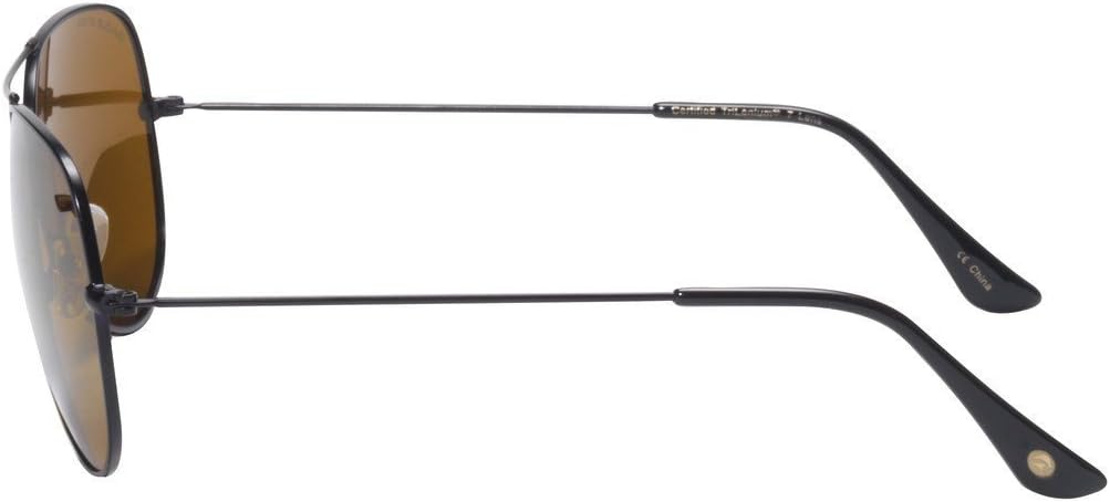 

Солнцезащитные очки-авиаторы Eagle Eyes из титанового сплава с эффектом памяти (Memory Flex) с гибкой поляризацией — защита от УФ-излучения и синего света, Matte Black