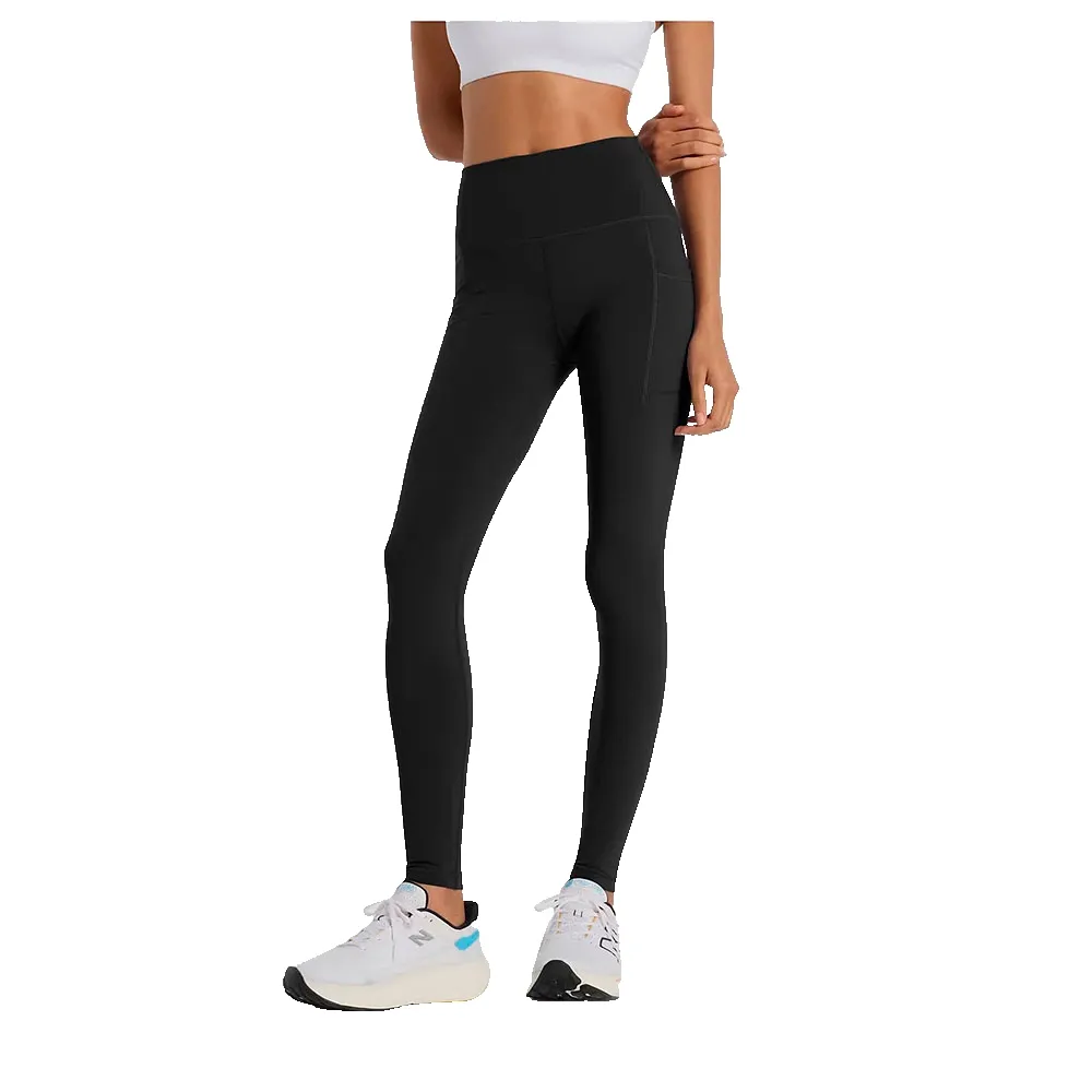

Леггинсы New Balance Sleek Pocket 27 high waist, черный