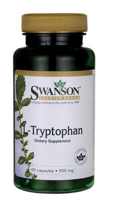 

Препарат, поддерживающий нервную систему Swanson L-Tryptofan, 60 шт