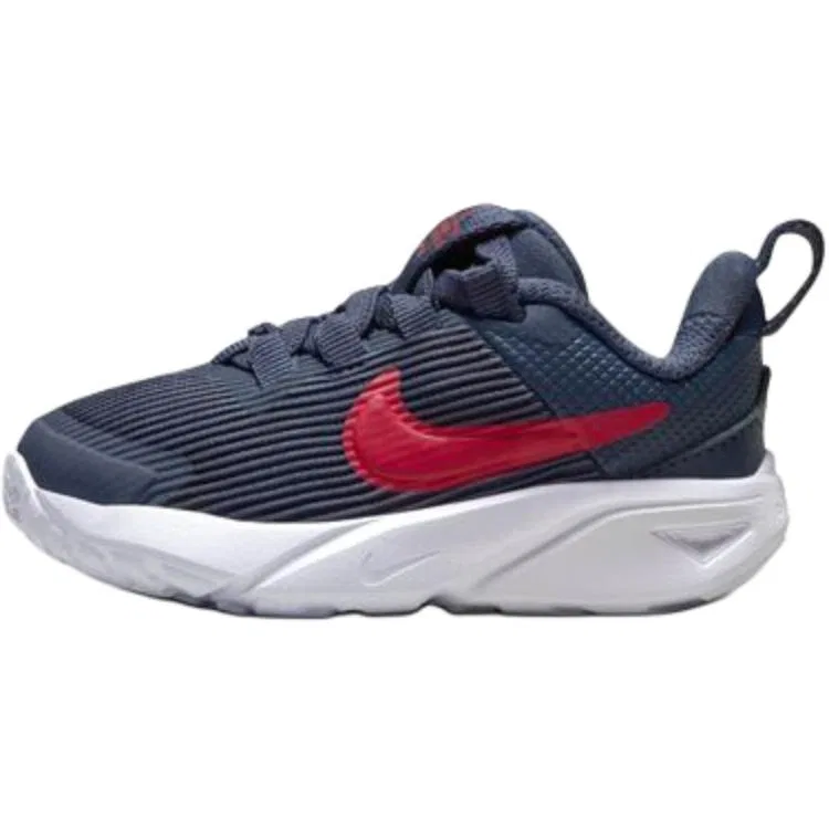Кроссовки Star Runner 4 slip resistant abrasion resistant low top для малышей, темно-синие Nike, Dark Blue
