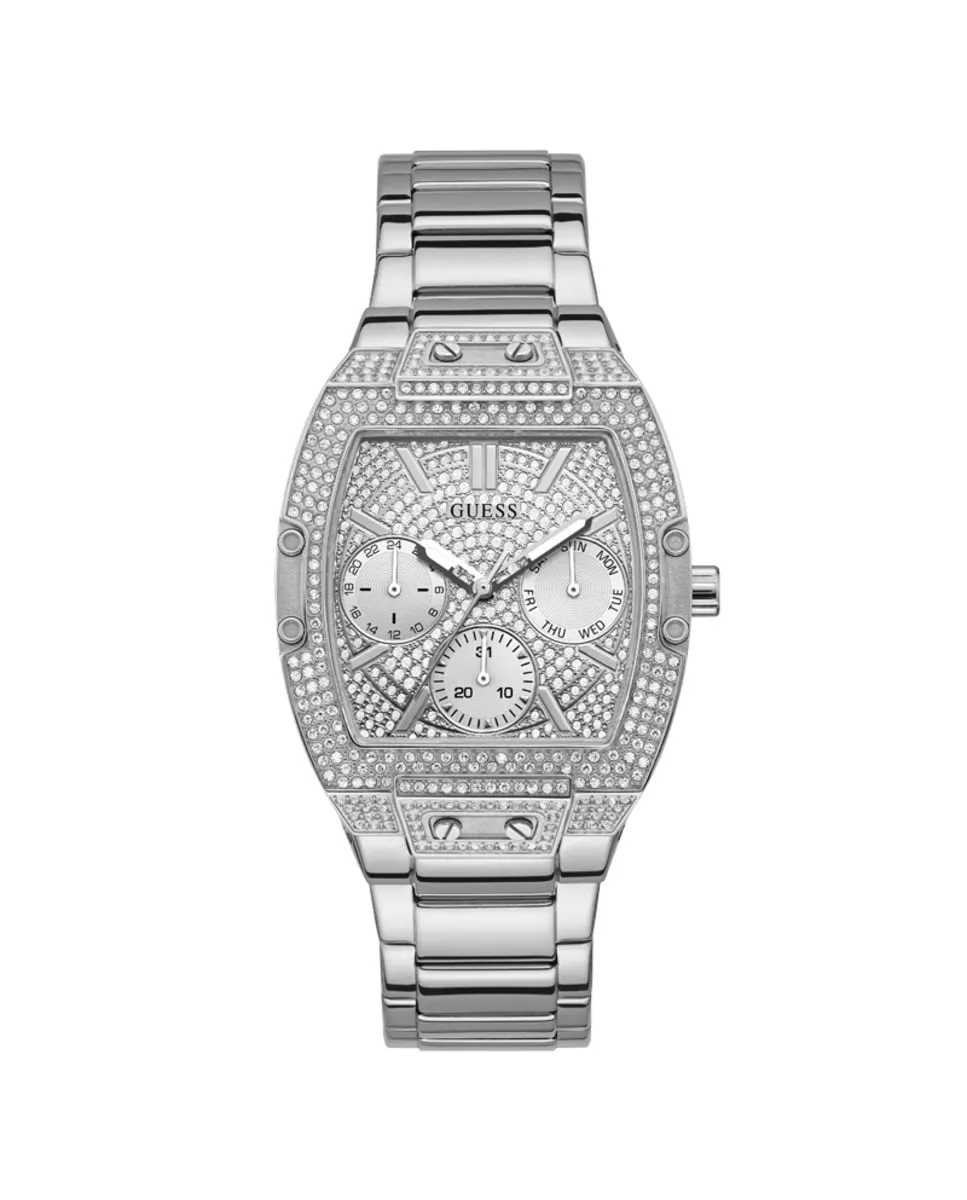 

Женские часы Raven GW0104L1 из стали с серебряным ремешком Guess, серебряный