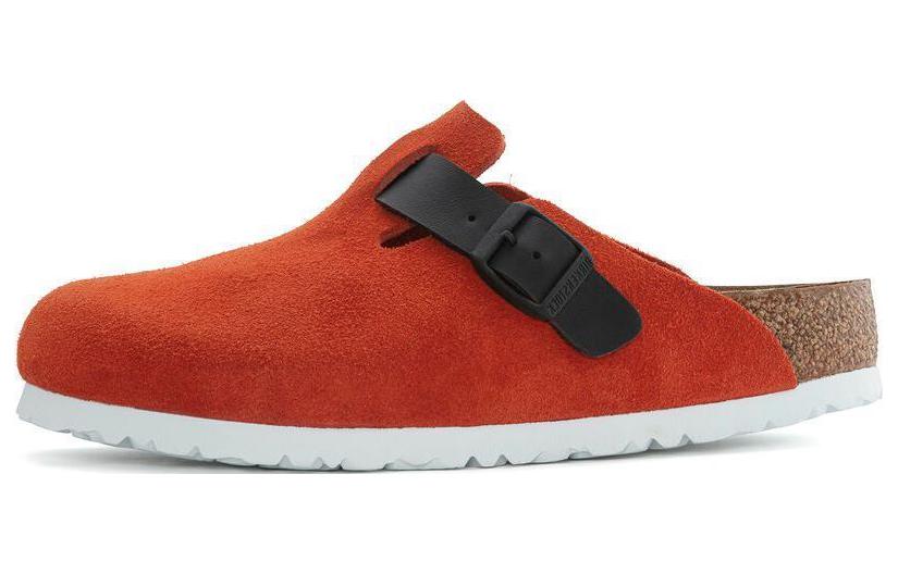 Birkenstock Сандалии с закрытым носком женские оранжево-черные обычные
