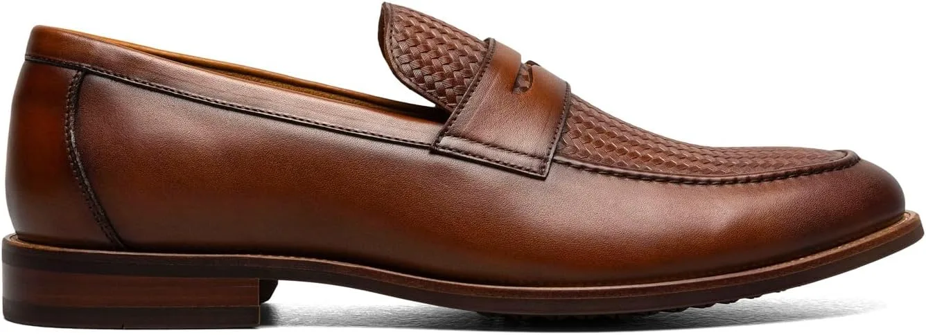 Мужские лоферы Florsheim Rucci Weave Moc Toe Penny Loafer без шнурков, коньячный — фото 2