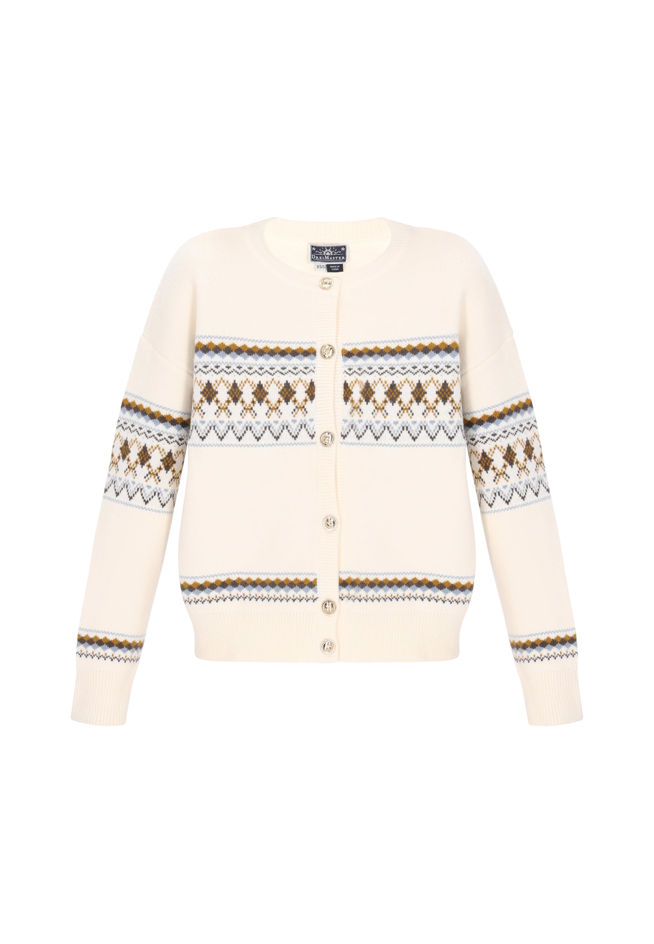 

DreiMaster Maritim Кардиган из трикотажа в цвете off white