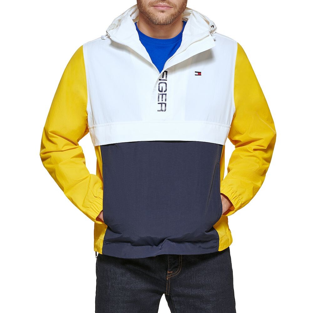 

Мужская куртка-поповер Tommy Hilfiger с цветными блоками, цвет Yellow Navy