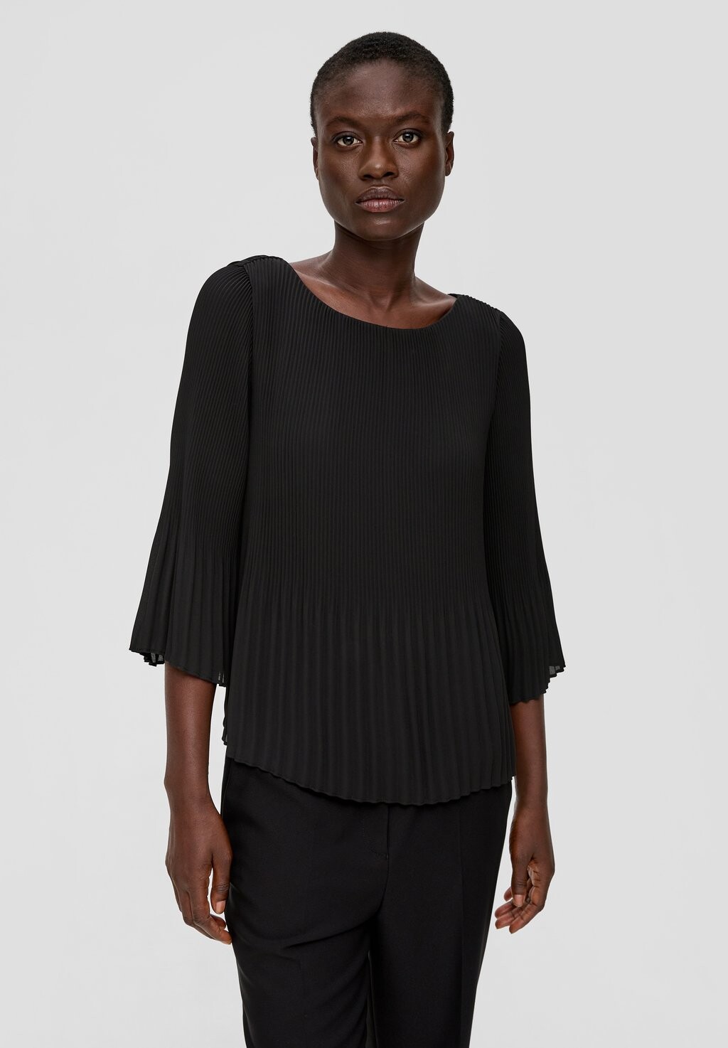

Блуза MIT PLISSEEFALTEN s.Oliver BLACK LABEL, черный