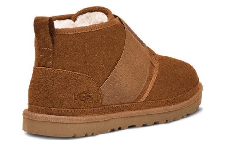 Ботинки мужские UGG зимние короткие, каштановый — фото 4
