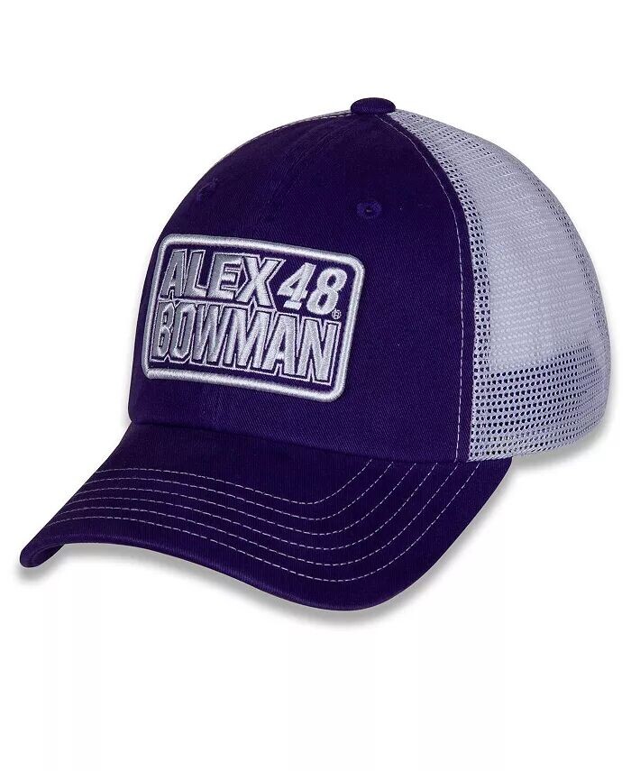 

Женская фиолетово-белая регулируемая шляпа с именем и номером Alex Bowman Hendrick Motorsports Team Collection, фиолетовый