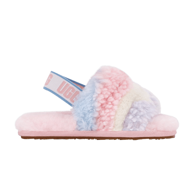 

Кроссовки Fluff Yeah Slide Toddler 'Cali Collage - Pride Stripes', розовый