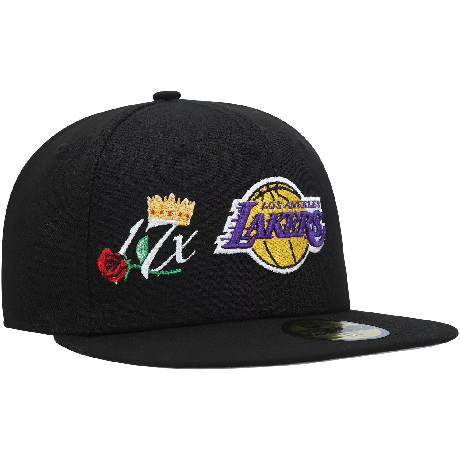 

Черная мужская облегающая шляпа New Era Los Angeles Lakers Crown Champs 59FIFTY