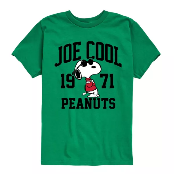 

Футболка с принтом Peanuts Joe Cool для мальчиков 8-20 лет Licensed Character, цвет kelly green