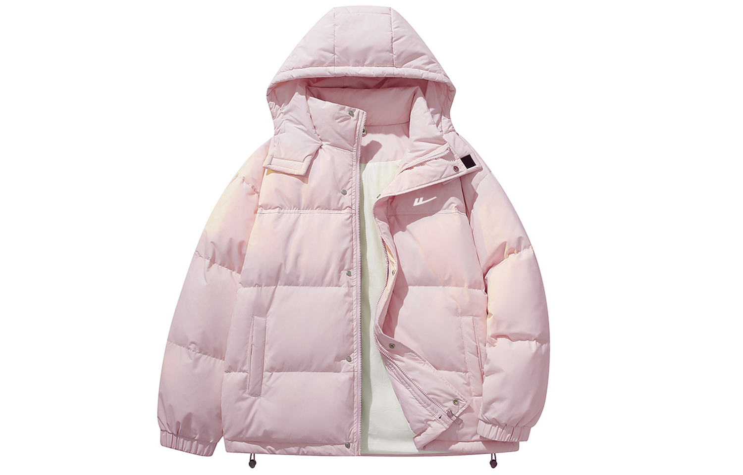 

Пуховик женский с капюшоном утепленный WARRIOR, розовый