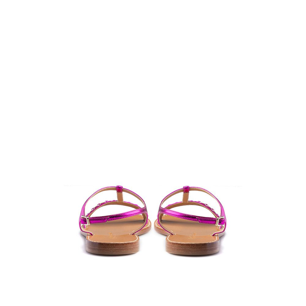 Salvatore Ferragamo Leather Women's Sandal, фиолетовый — фото 3
