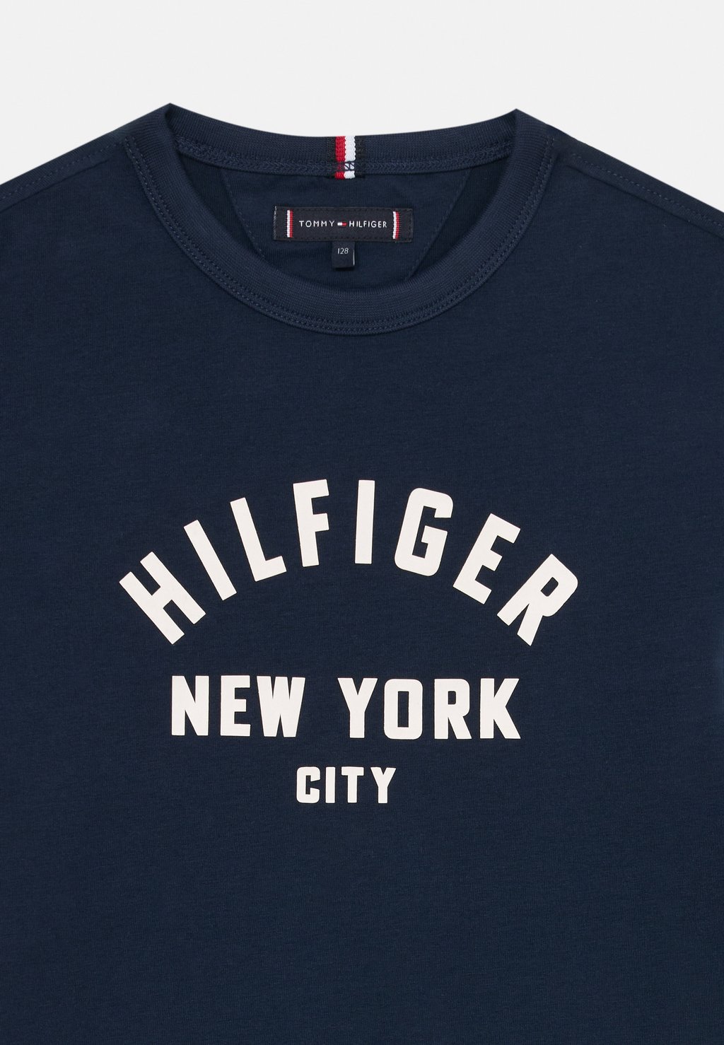 Футболка с принтом CURVED GRAPHIC TEE UNISEX Tommy Hilfiger, темно-синий — фото 3