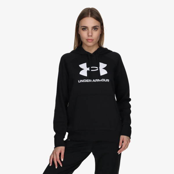 

Толстовка женская ua конкурент флисовая толстовка с большим логотипом Under Armour, черный