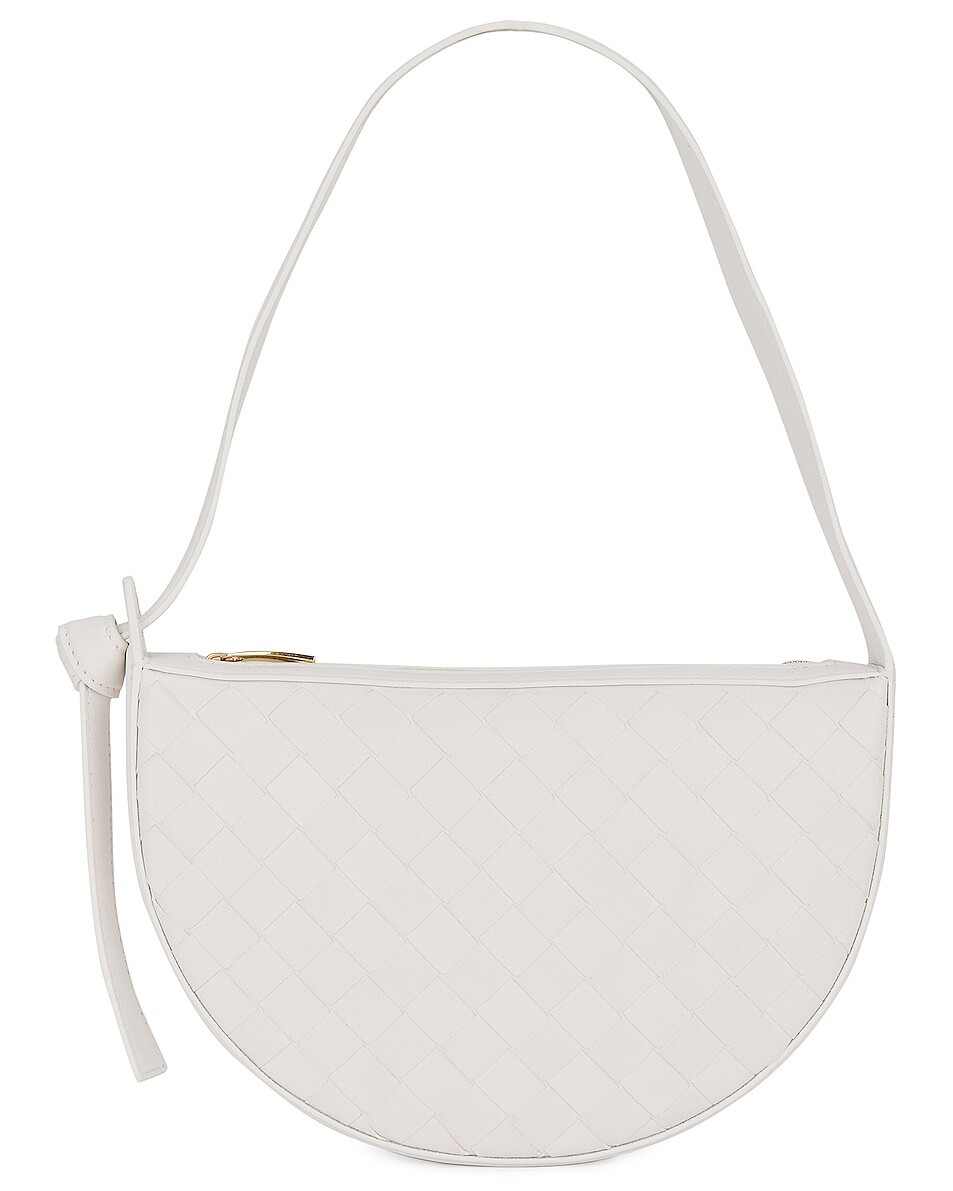 

Сумка через плечо Bottega Veneta Small Intrecciato, цвет White & Gold