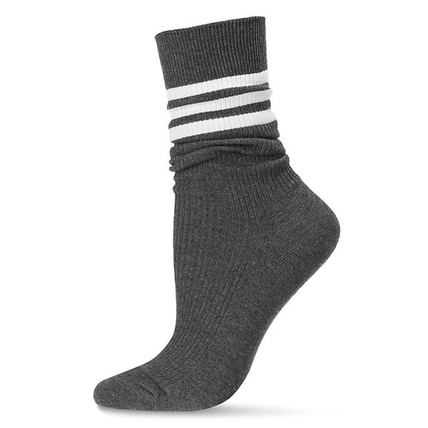 

Женский трикотажный носок с ребристым узором Memoi, Dark Gray Heather