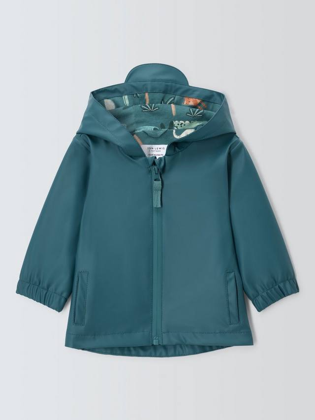 

Детская водонепроницаемая куртка rain mac от дождя John Lewis, зеленый