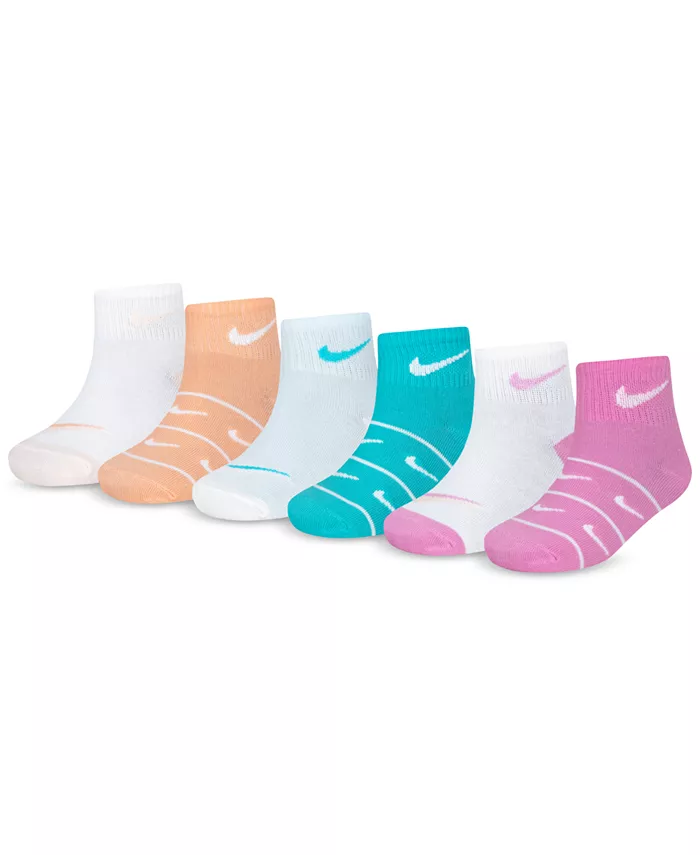 

Носки для девочек, 6 шт. в упаковке Nike, белый
