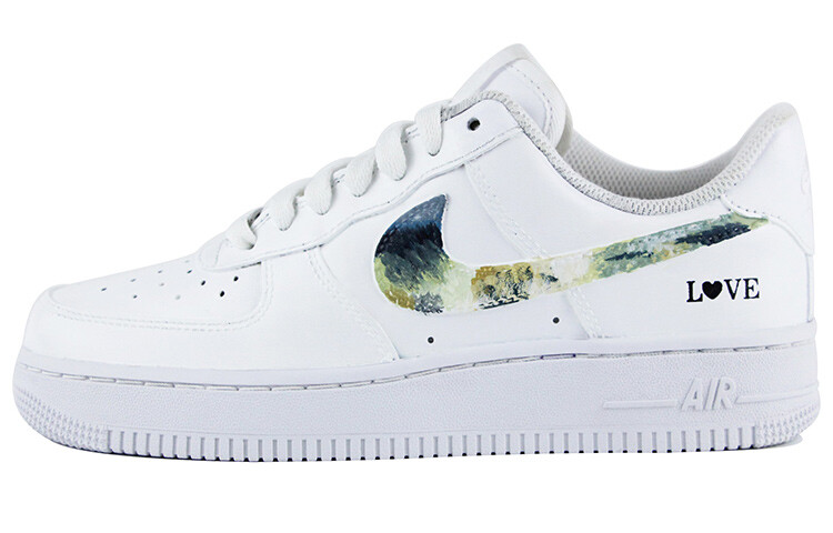 

Кроссовки Nike Air Force 1 Skateboard Shoes Men Low-Top White/Green/Blue