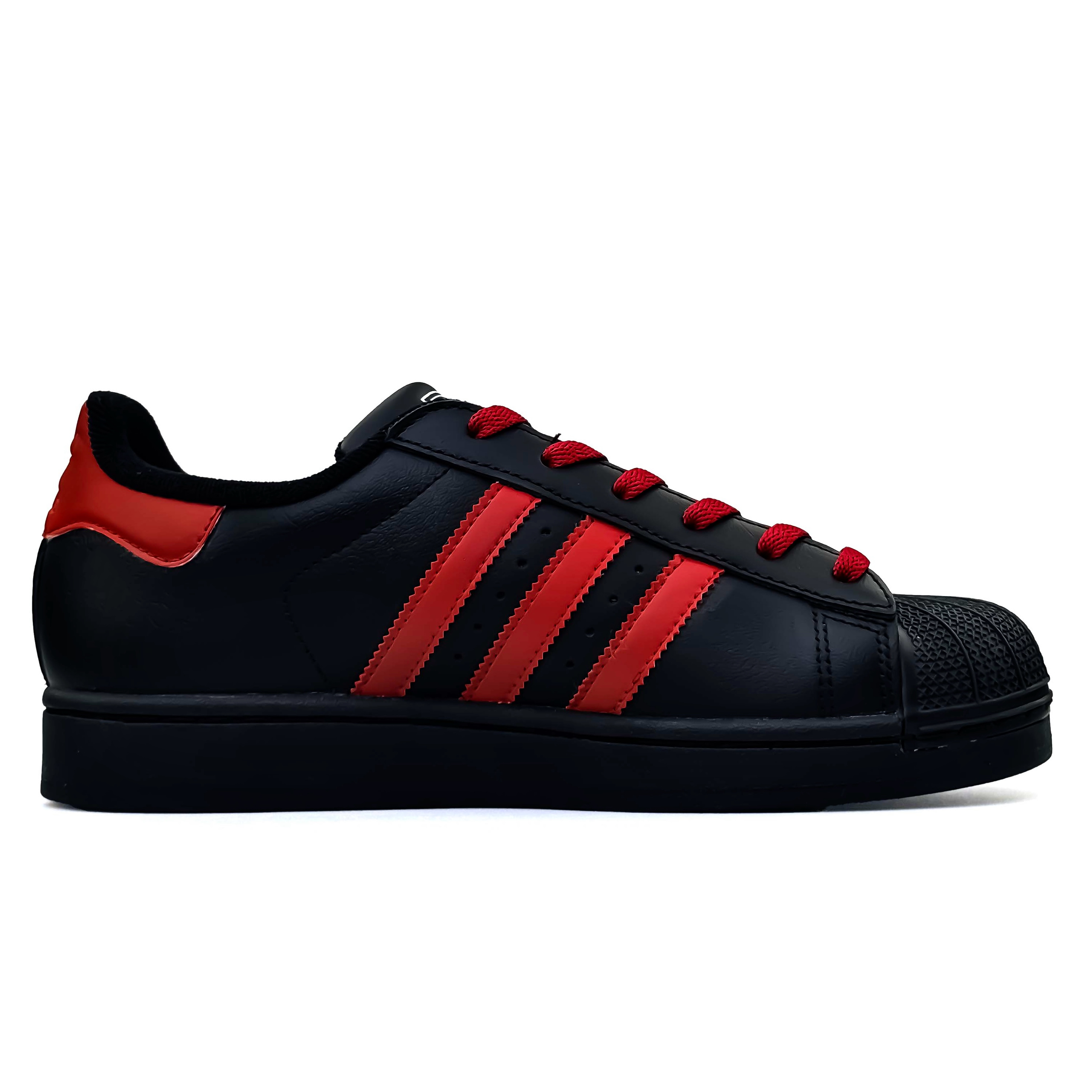 Adidas Originals Superstar 2 Slip Resistant Abrasion Resistant низкие детские кроссовки для скейтбординга Red Gold для подростков — фото 4
