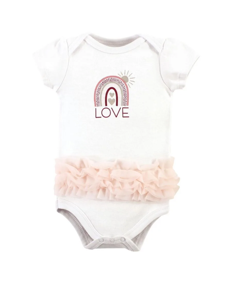 Комплект из 3 хлопковых боди Hudson Baby, Love Rainbow Tutu — фото 2