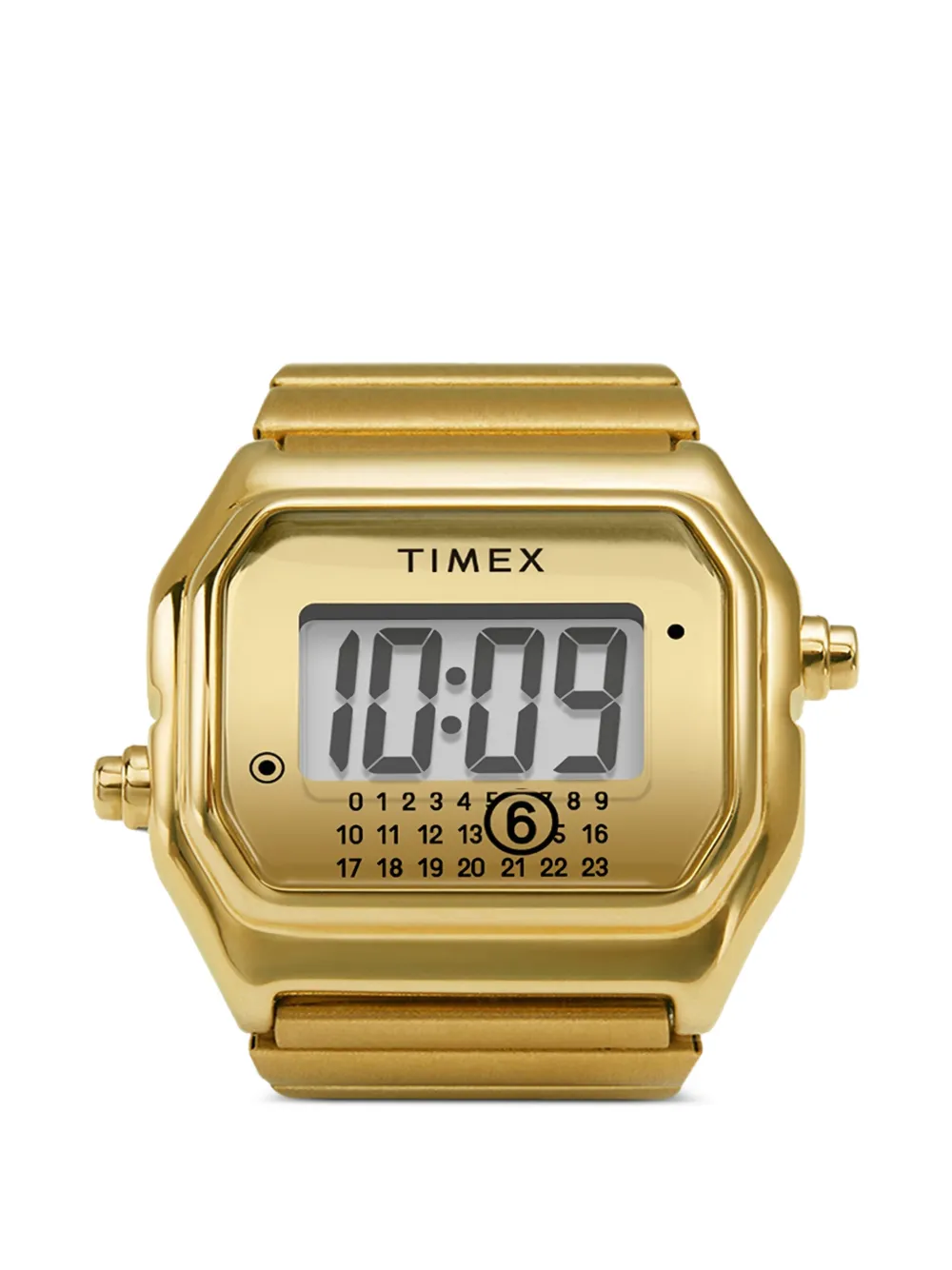 

Часы-кольцо прямоугольные 20 мм X MM6 T80 Timex, золотой