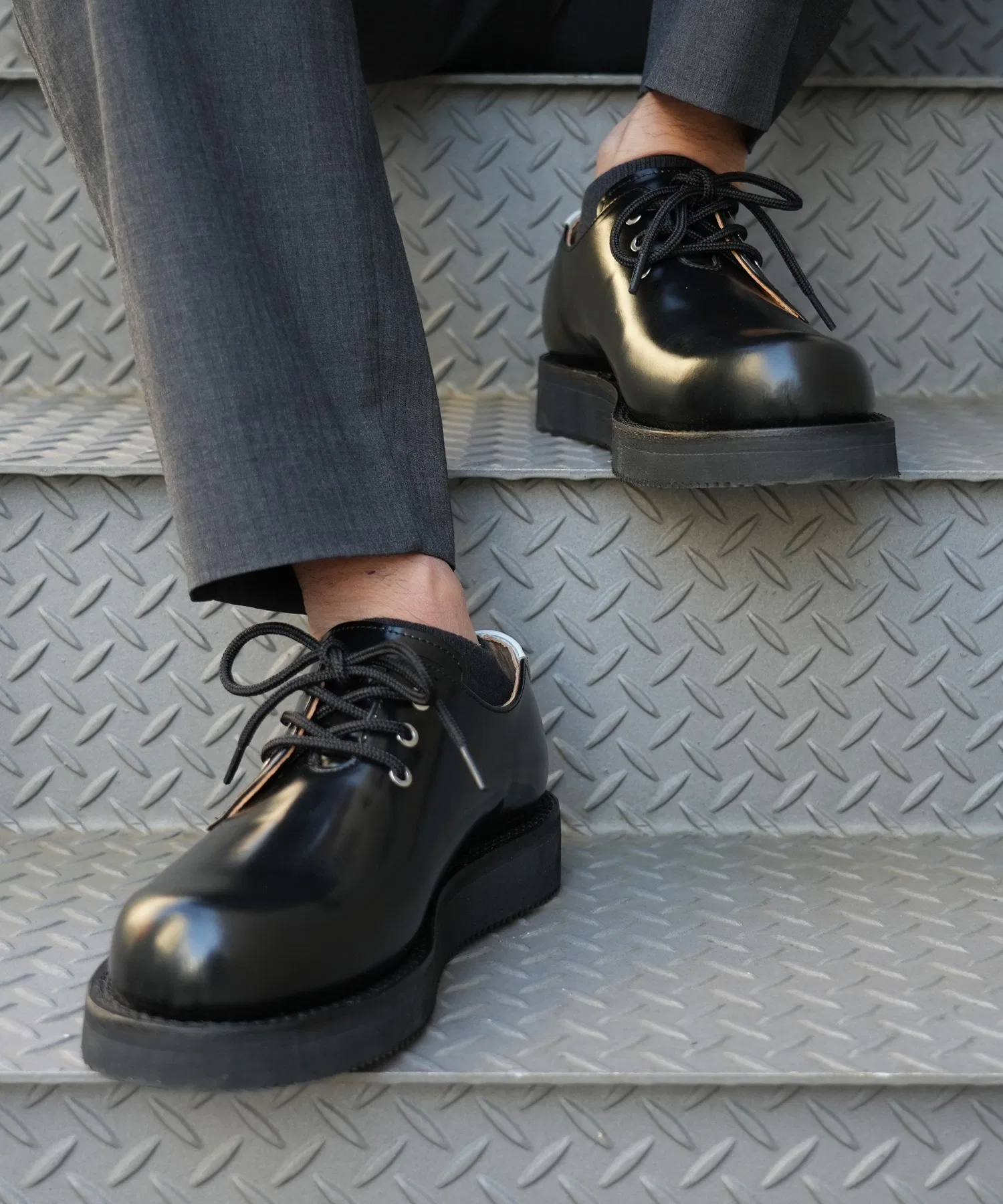 Унисекс кожаные туфли Danner UTOPIA с круглым мысом чёрные — фото 3