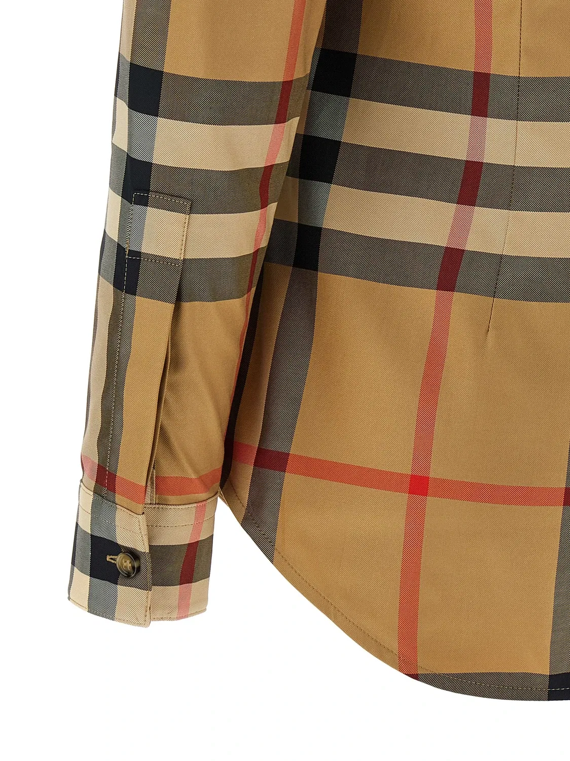 Рубашка Burberry «чибис», женская, бежевый — фото 4