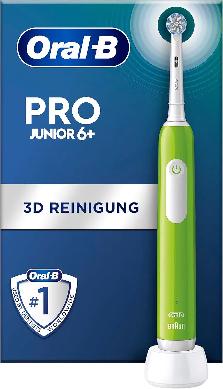 Электрическая зубная щетка Junior 6+ Oral-B зеленая