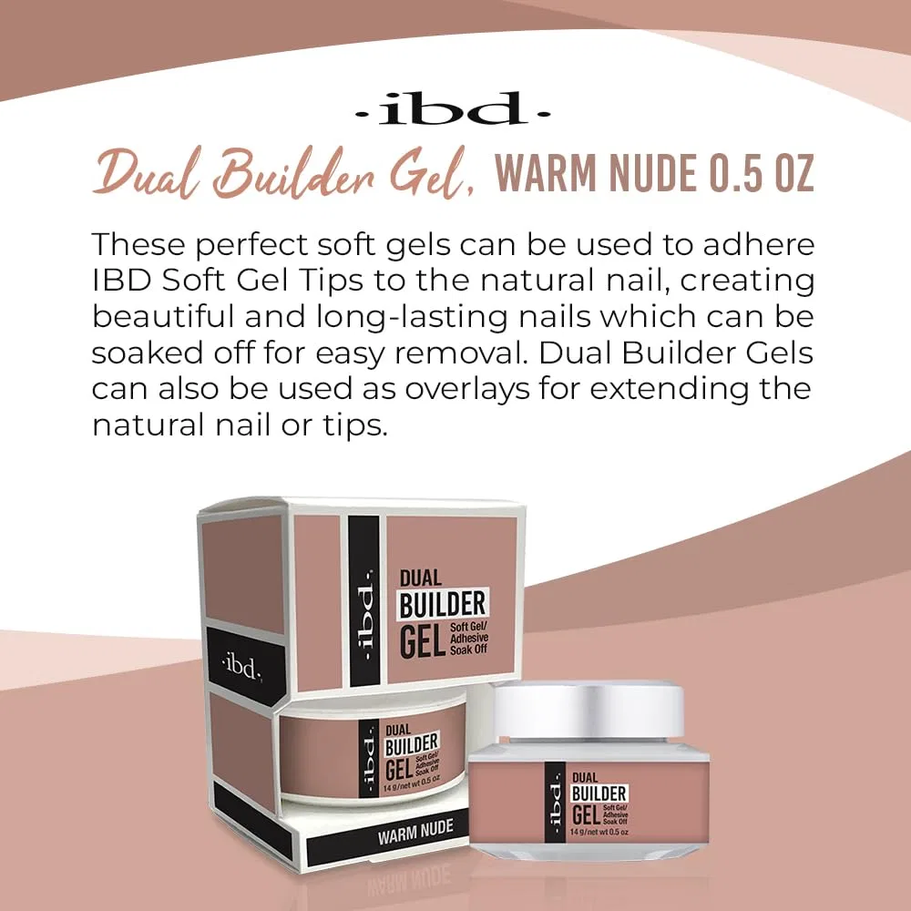Двойной гель-строитель IBD Dual Builder Gel 14 г, теплый нюд Ibd, Warm Nude — фото 2