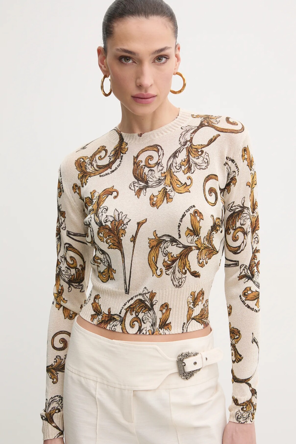 

Свитер Versace Jeans Couture, бежевый