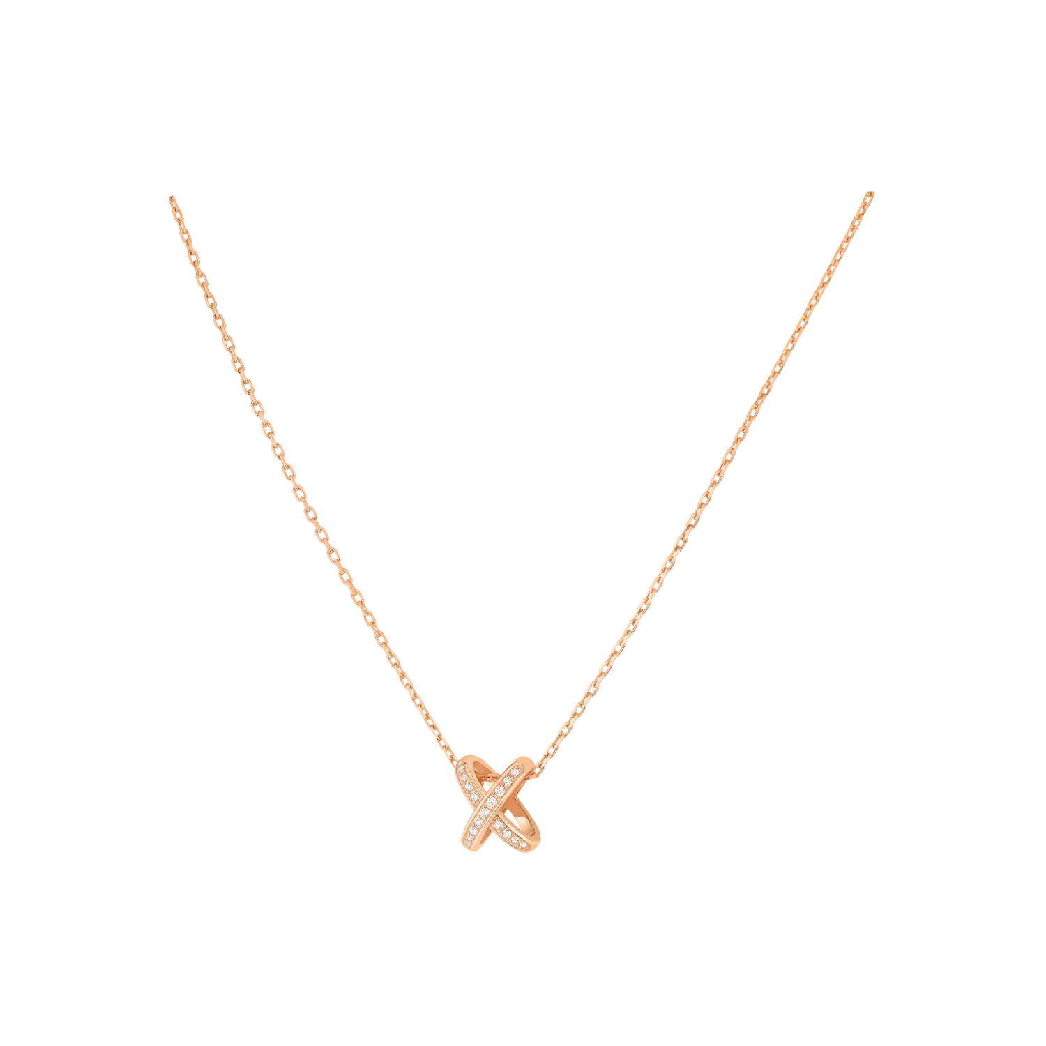 

Колье Chaumet Jeux de liens из розового золота и бриллиантов