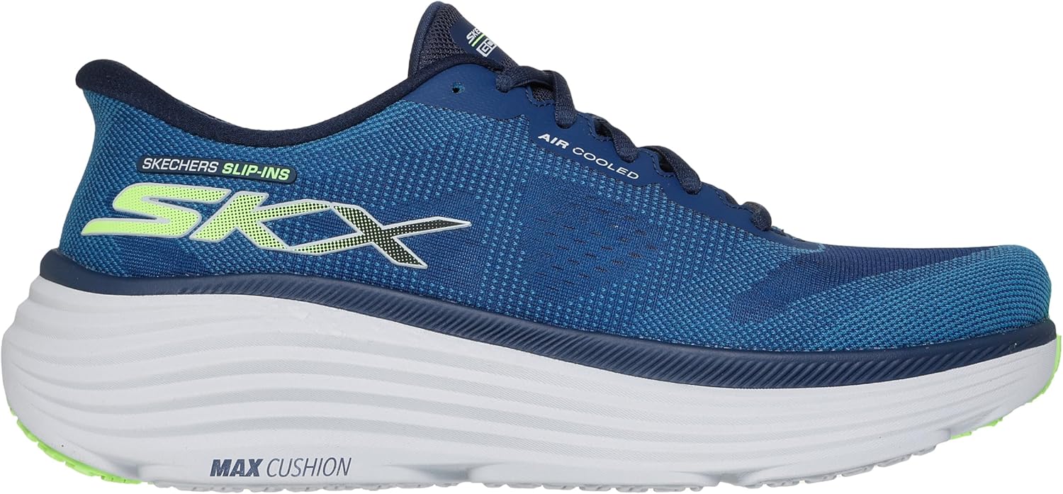 Кроссовки Skechers для мужчин Hands Free Slip-ins Max Cushioning Endeavour - модель Exciton, темно-синий — фото 4