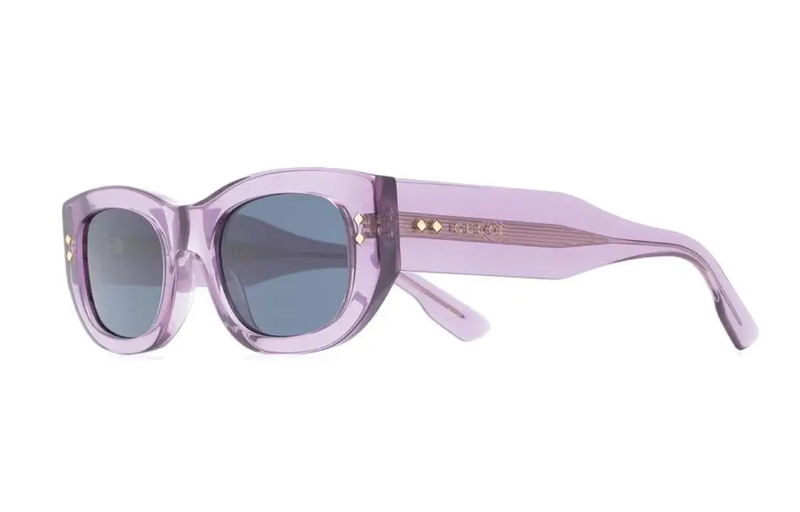 

GUCCI Прямоугольные солнцезащитные очки, Purple