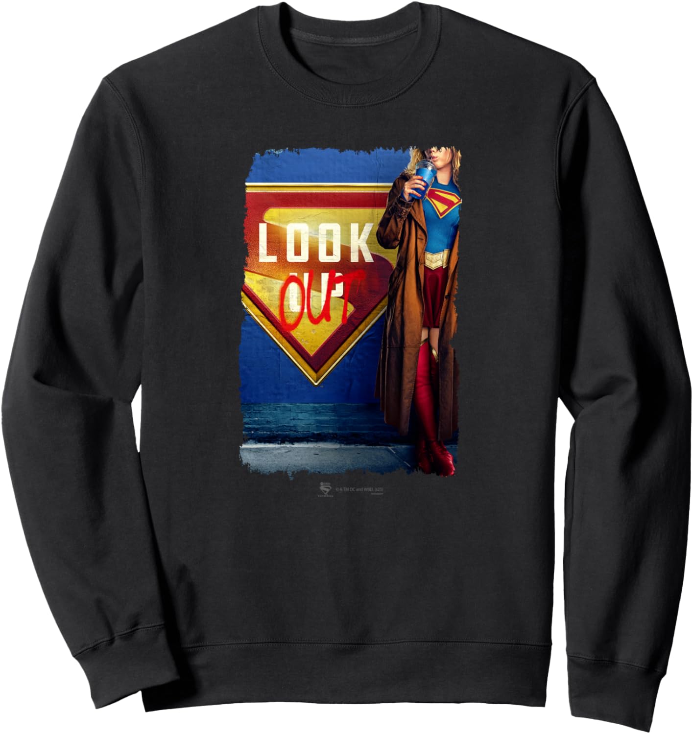 

Толстовка с изображением Супергерл из фильма Супергерл Supergirl, черный