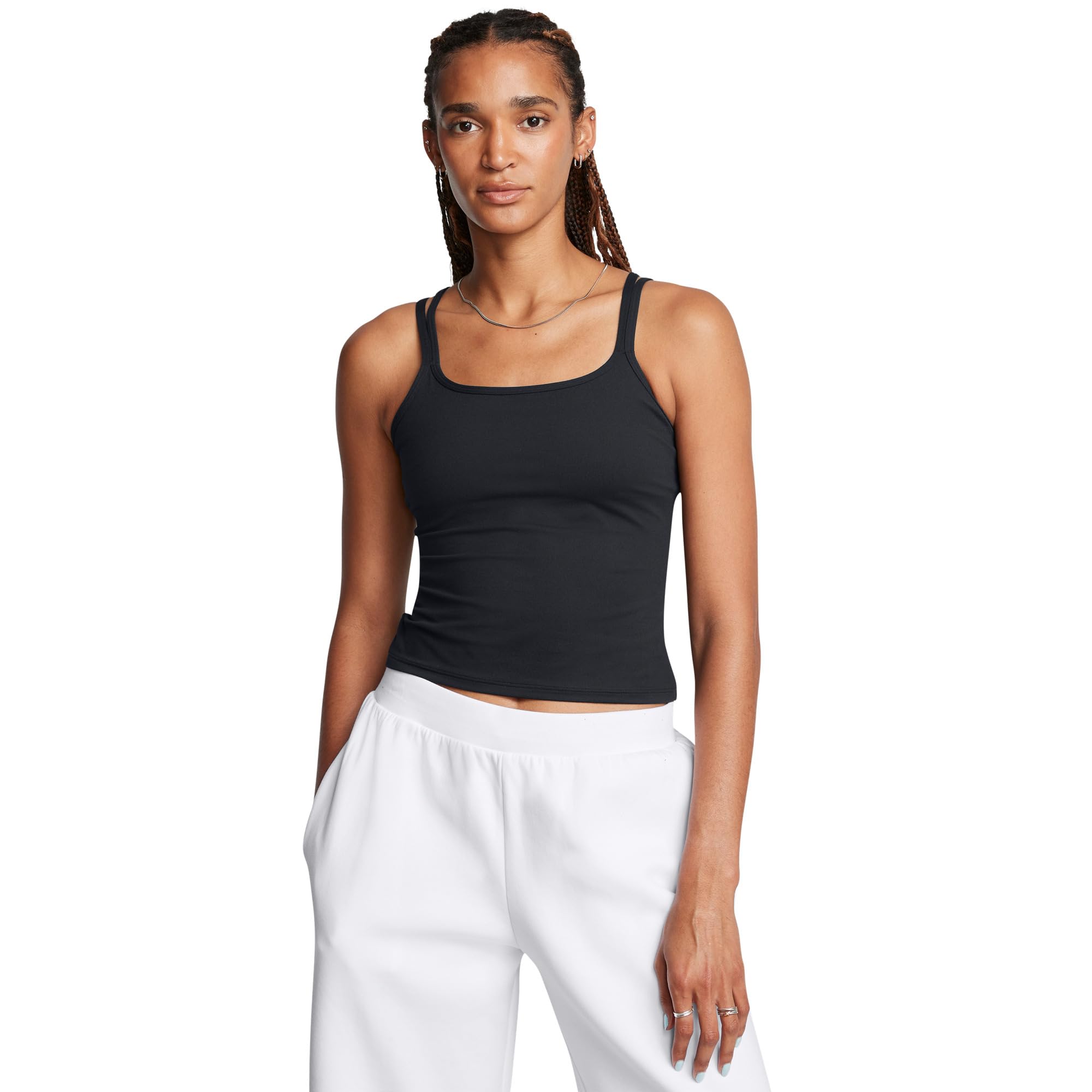

Топ Under Armour Motion Strappy Tank Top, Black/Jet Gray