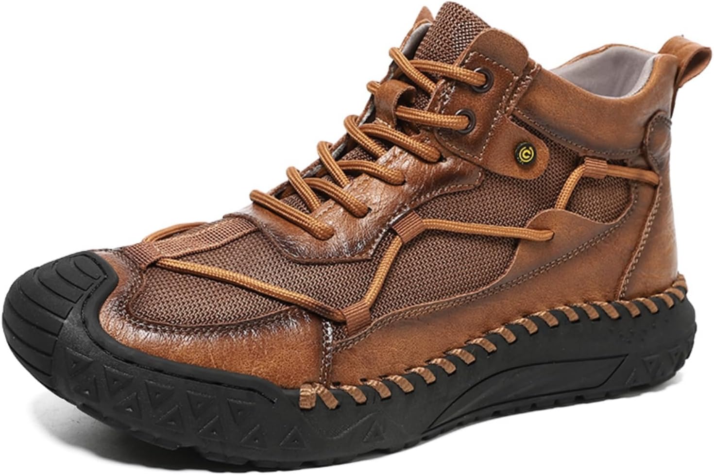 

Мужские кроссовки matufit среднего верха из кожи и сетки Yrzhgdl, светло-коричневый