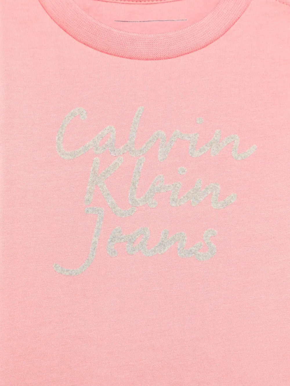 Футболка с логотипом Calvin Klein Kids, розовый — фото 3
