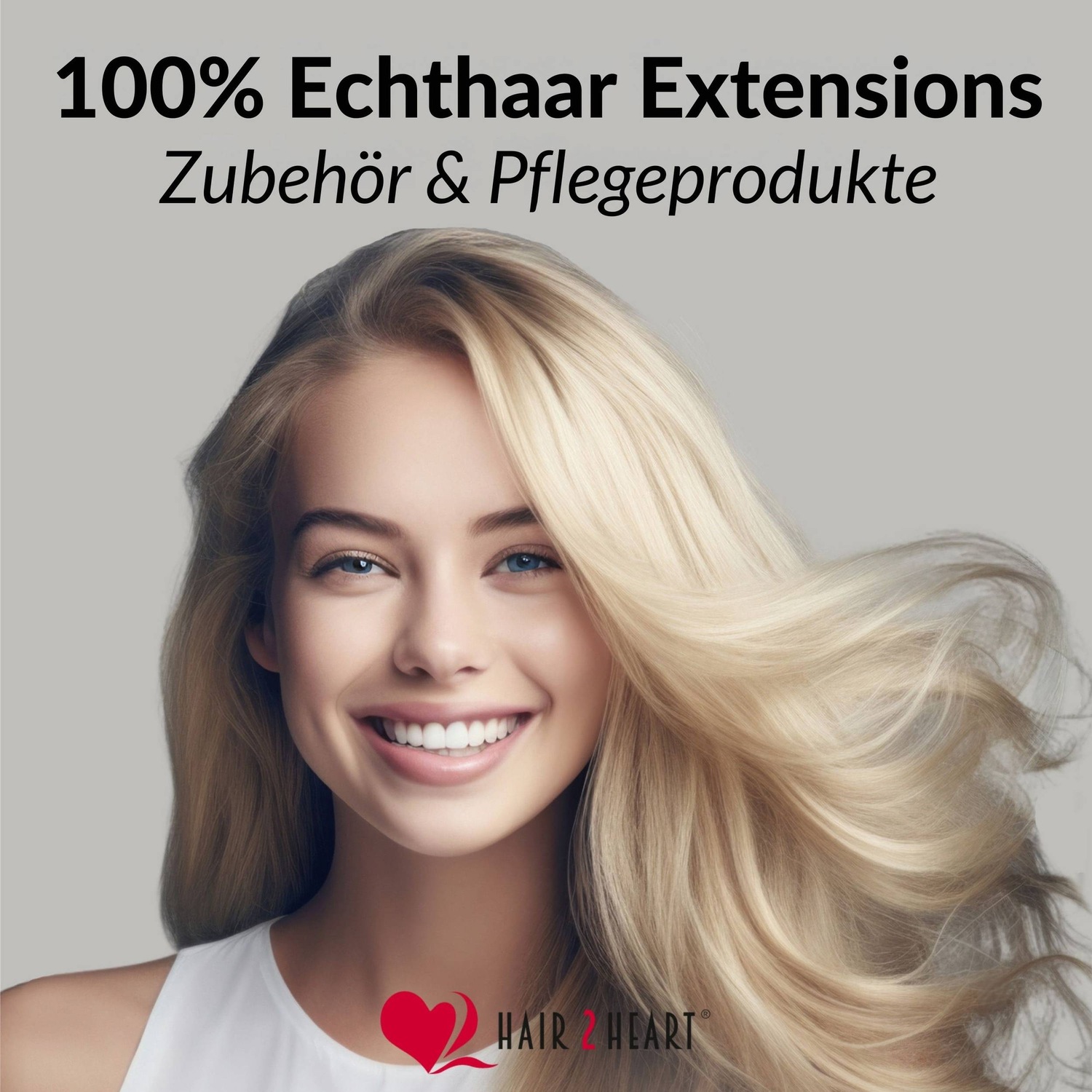 Накладные волосы tresse extensions echthaar #9/0 lichtblond 100g Hair2Heart, 70cm, количество 1 шт. — фото 2