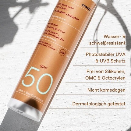 Солнцезащитный крем для лица с тонирующим эффектом Red Grape Spf50 50 мл, Korres — фото 3