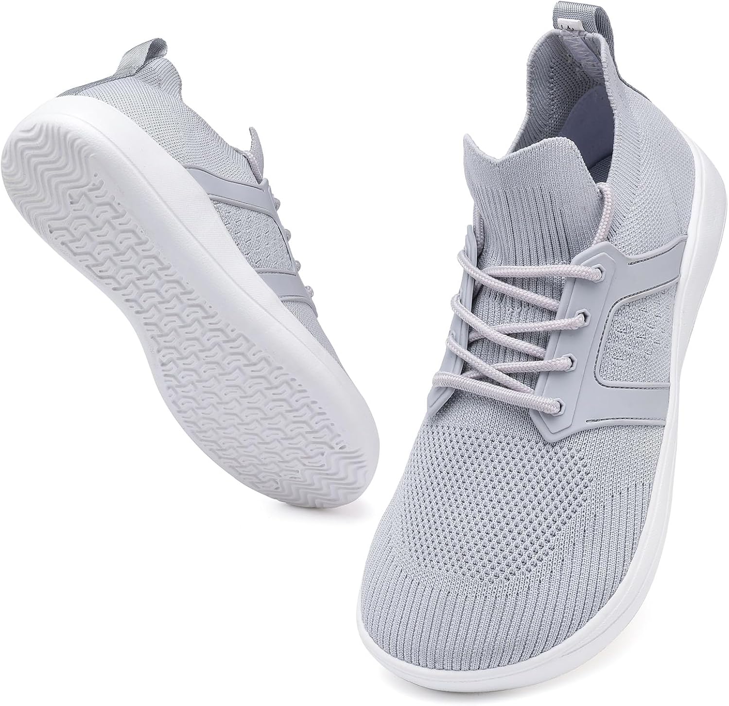 

Мужские туфли CFVKPT без носков с широким носком, без шнурков, оксфорды, кроссовки для бега, размер 6,5-12, серый