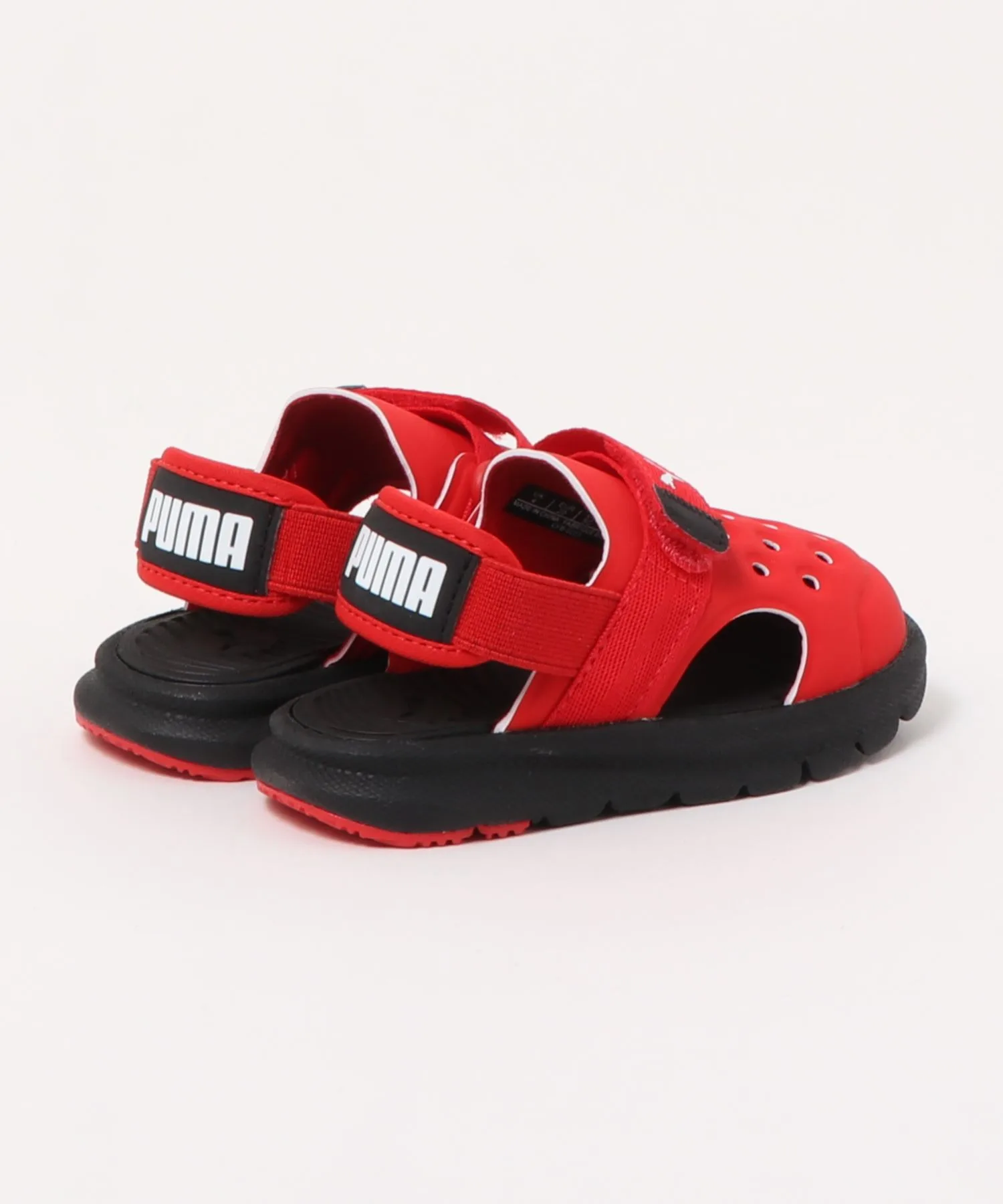Детские сандалии PUMA Evolve AC Infant с плоской подошвой черные — фото 2