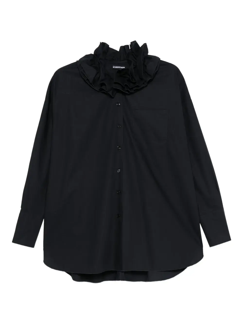 

Рубашка с оборчатым воротником Susanne Bommer, синий