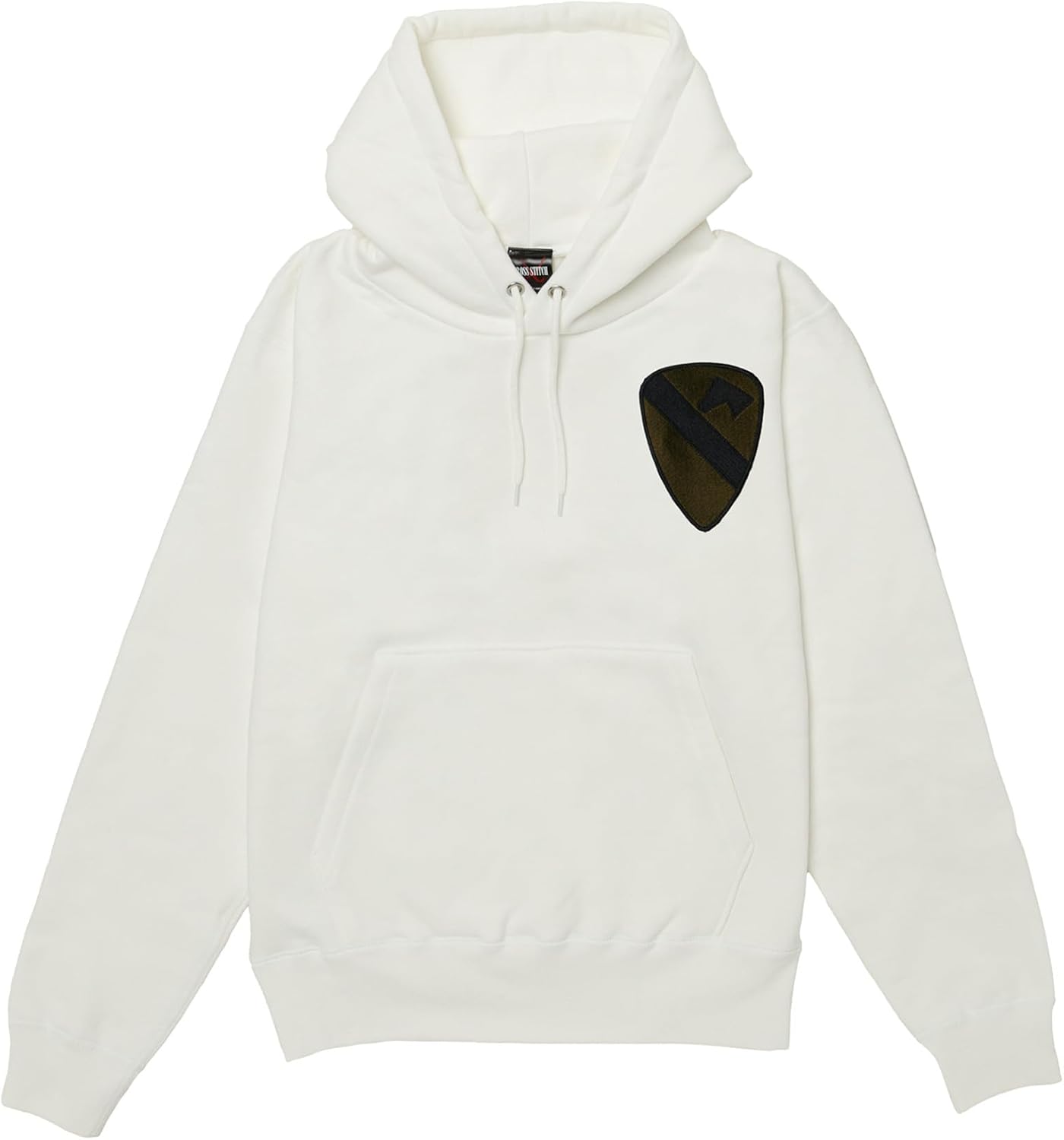 

Толстовка с капюшоном в стиле F, нашивка с гербом армии США, плотная ткань 12,4 унции, подкладка с начесом, толстовка без капюшона, белая F-Style