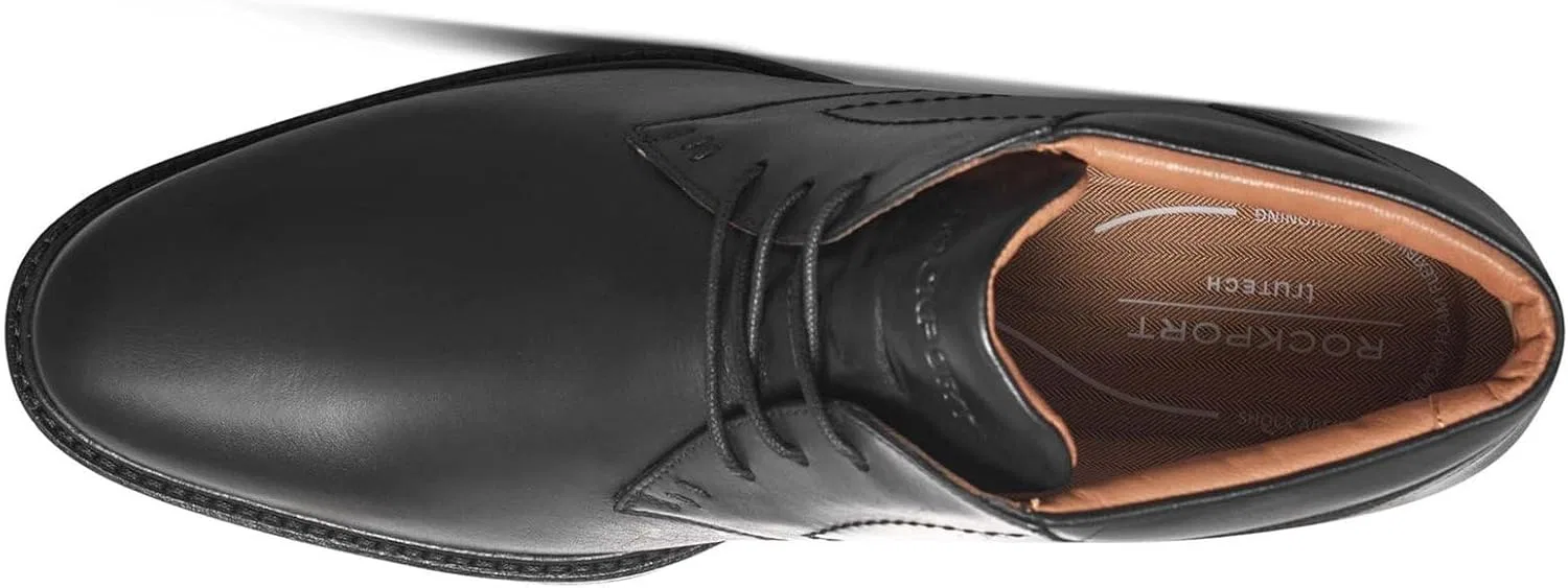 Мужские ботинки Rockport FlynnChukka, Black Leather — фото 2