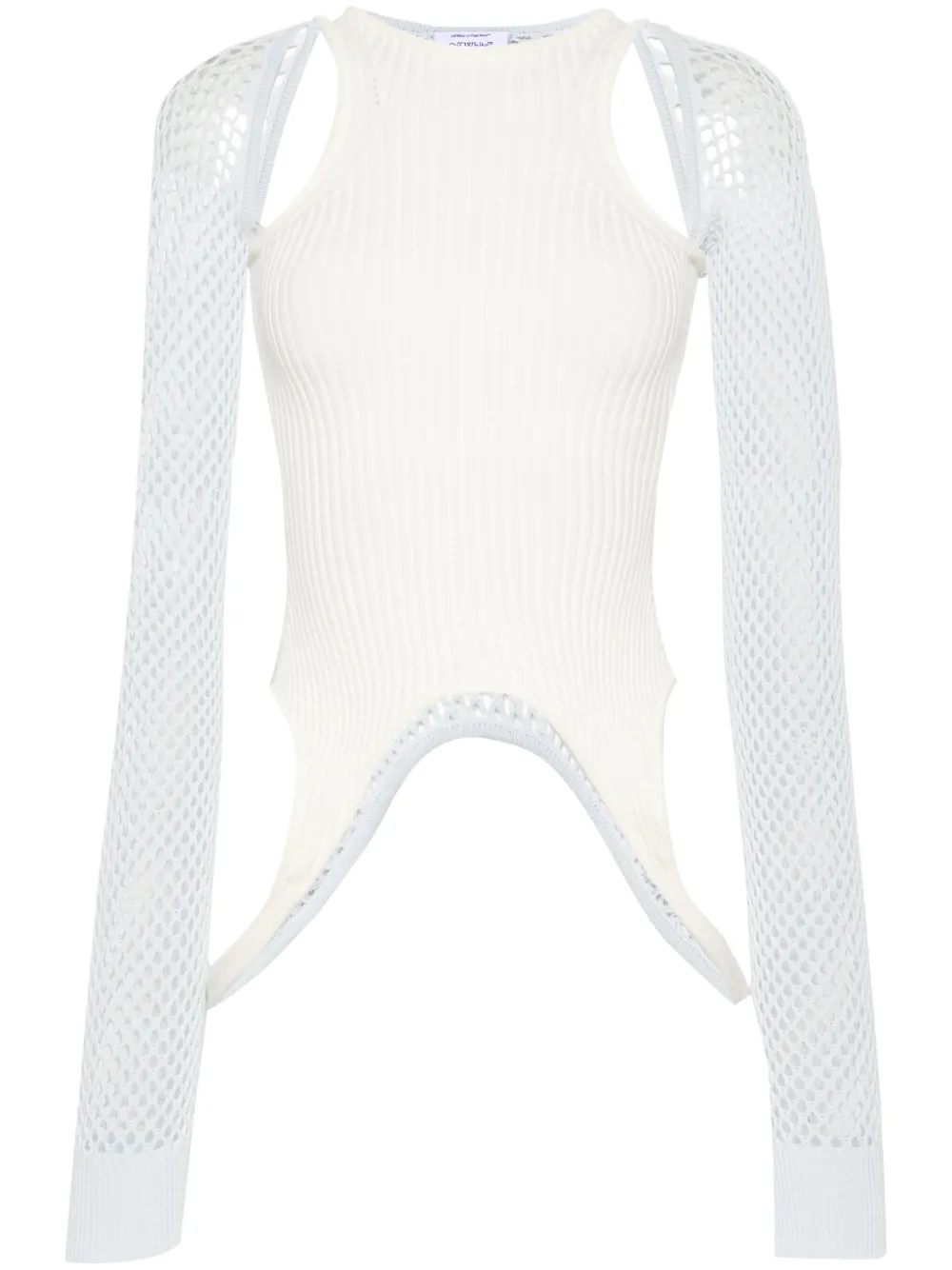 

Топ Racerback со вставками OFF-WHITE, нейтральный